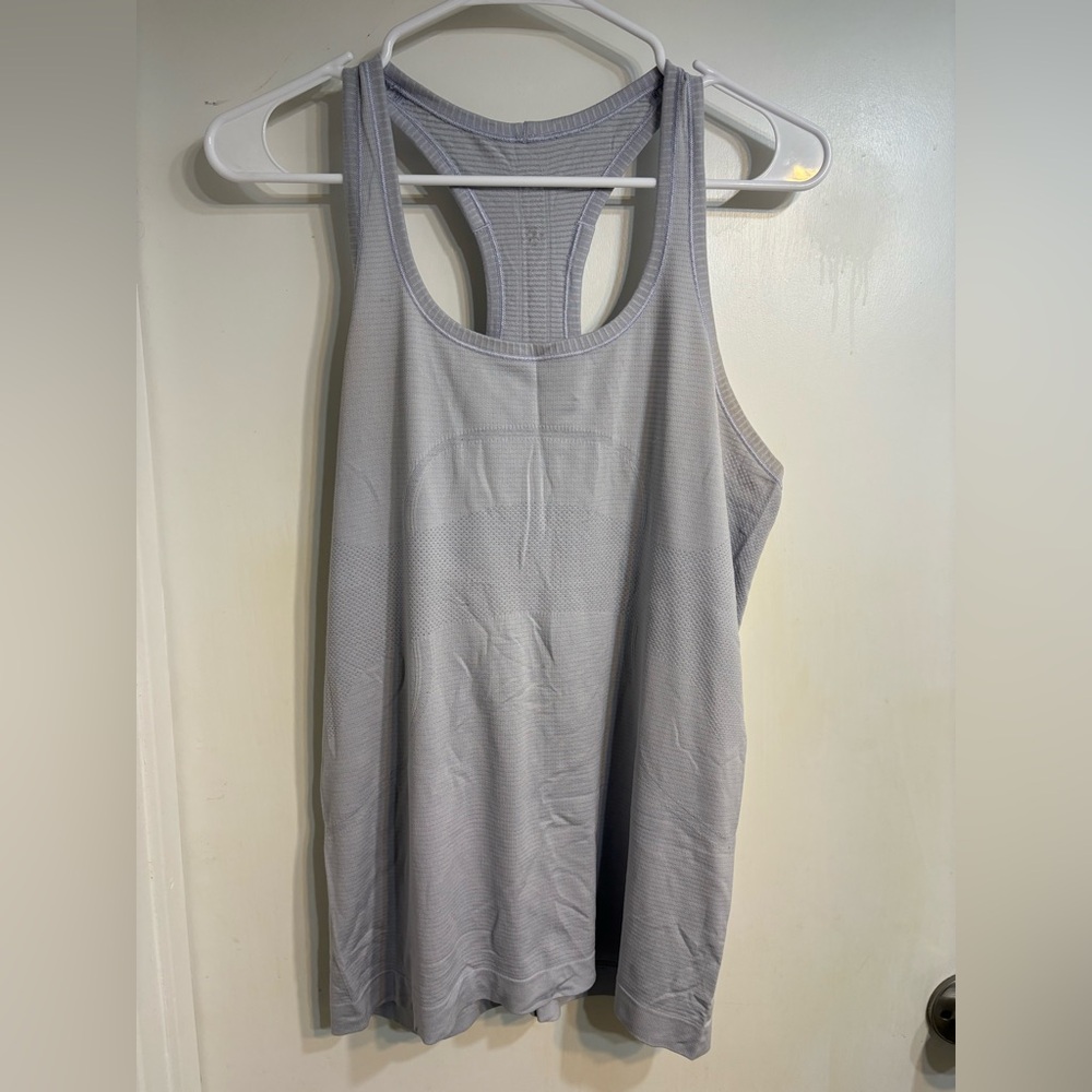 Lululemon Athletica Light Blue-Gray Tank Top